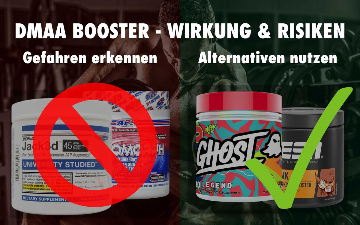 DMAA Booster – Risiken, Nebenwirkungen & sichere Alternativen im Überblick