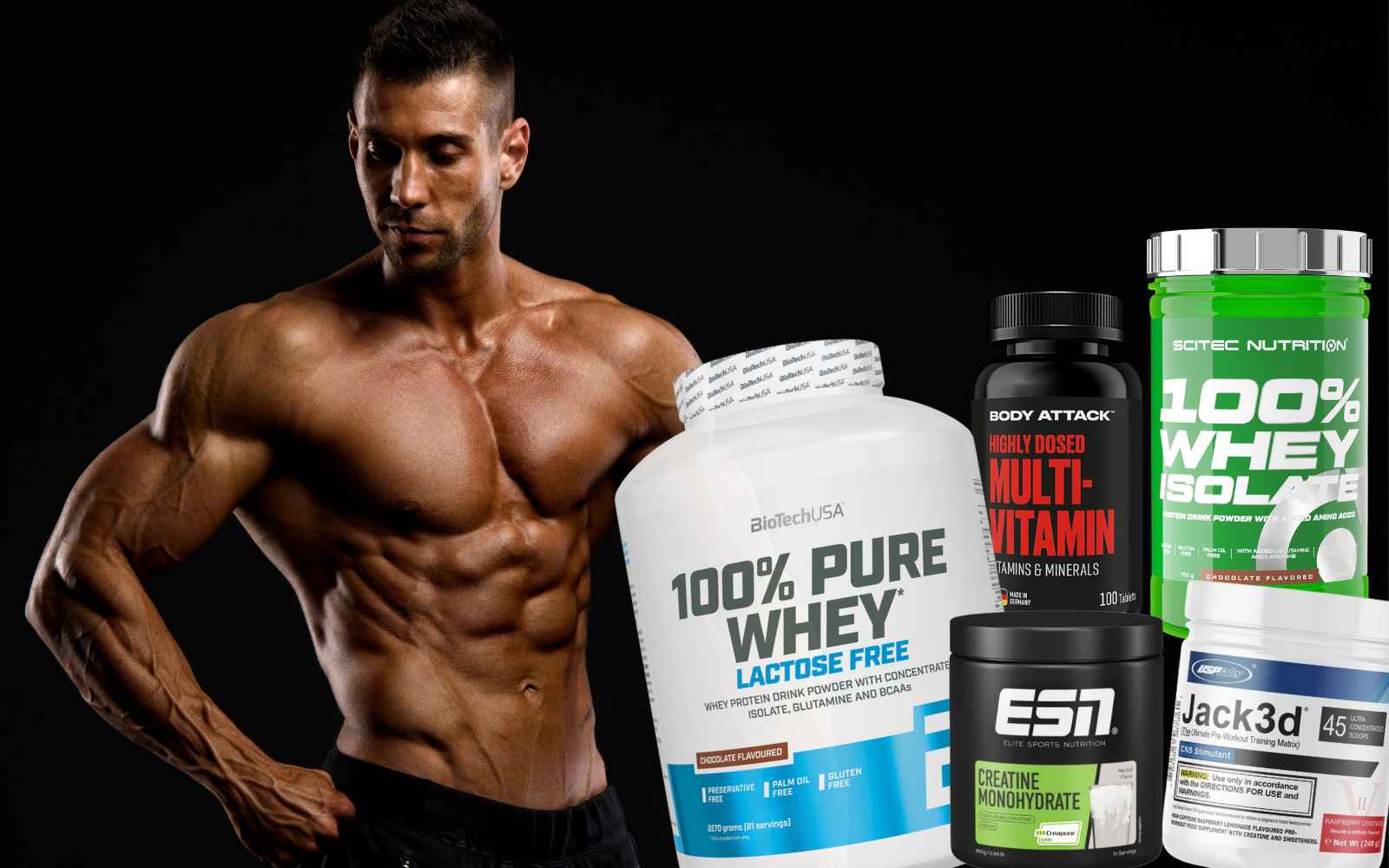 Die 10 besten Supplements für Muskelaufbau