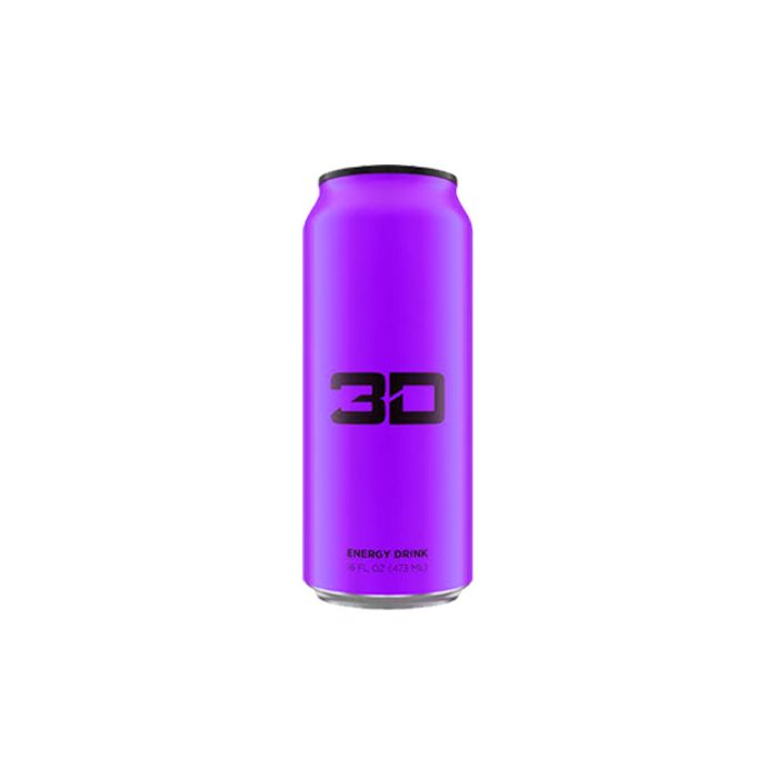 3D Energy 473ml Grape