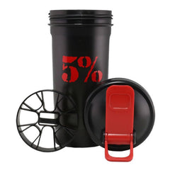 5% Nutrition Logo Shaker, Black – Bild 1