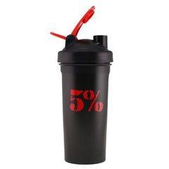 5% Nutrition Logo Shaker, Black – Bild 2