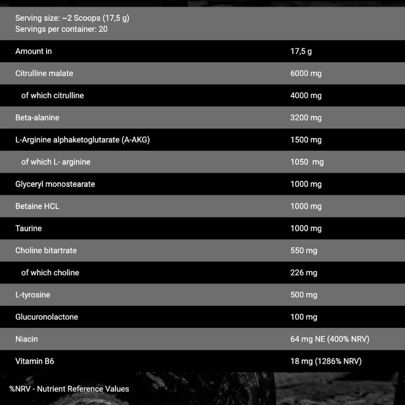 Bad Ass Pump Stim-Free Pre-Workout