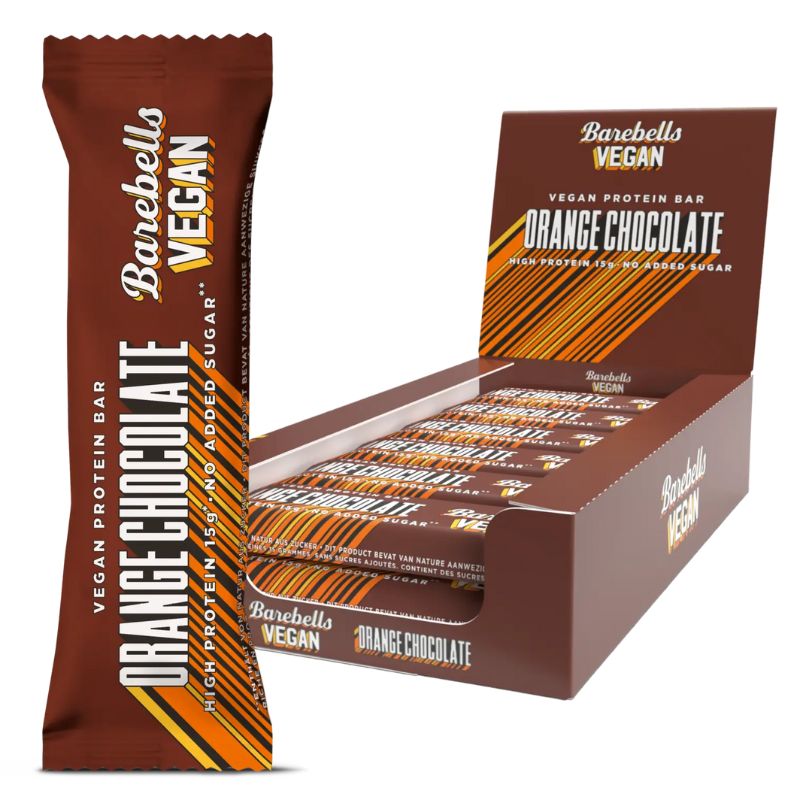Barebells Vegan Protein Bar 12 x 55g BOX Orange Chocolate