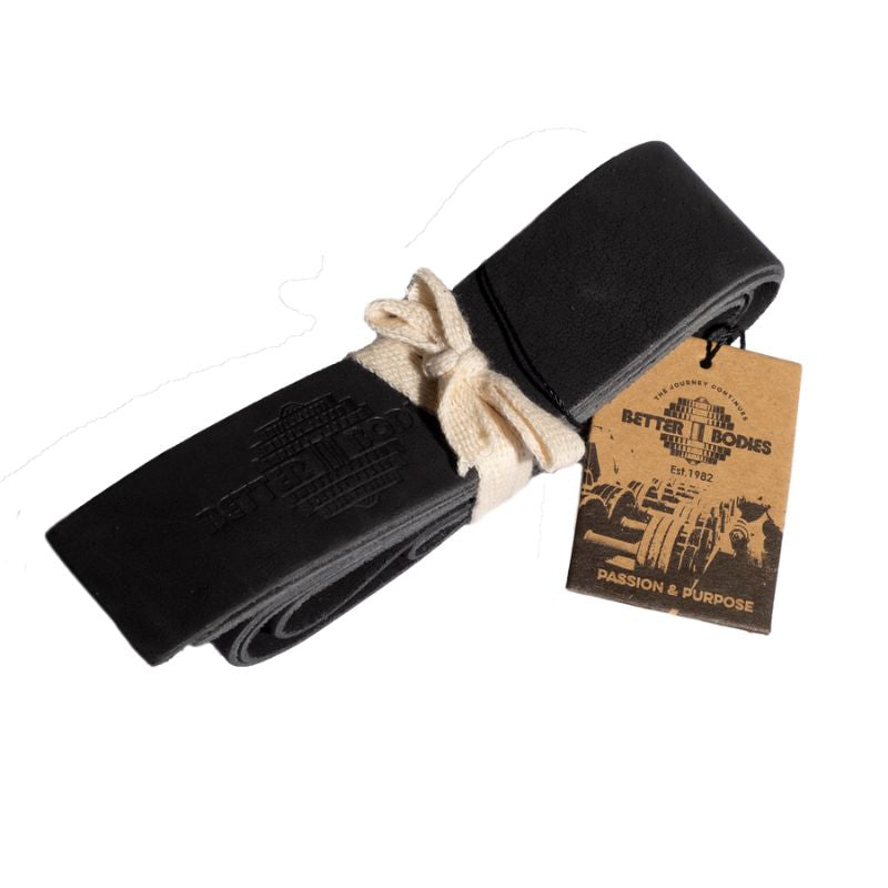 Better Bodies Leather Lifting Straps - Zughilfen Black