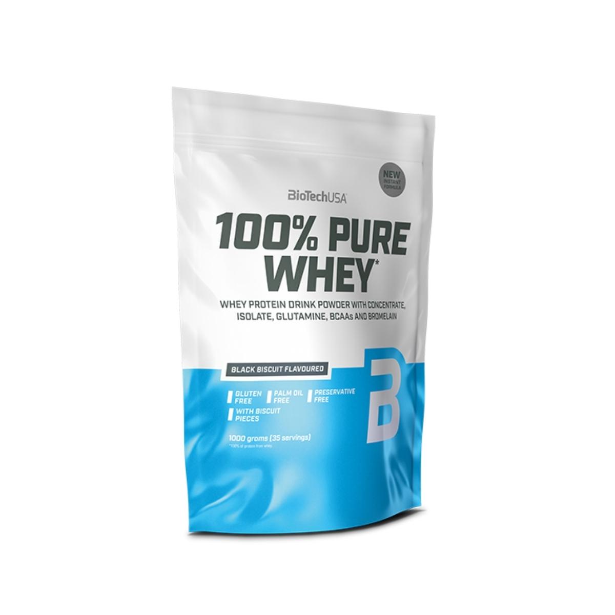 BioTechUSA 100% Pure Whey 1000g Black Biscuit