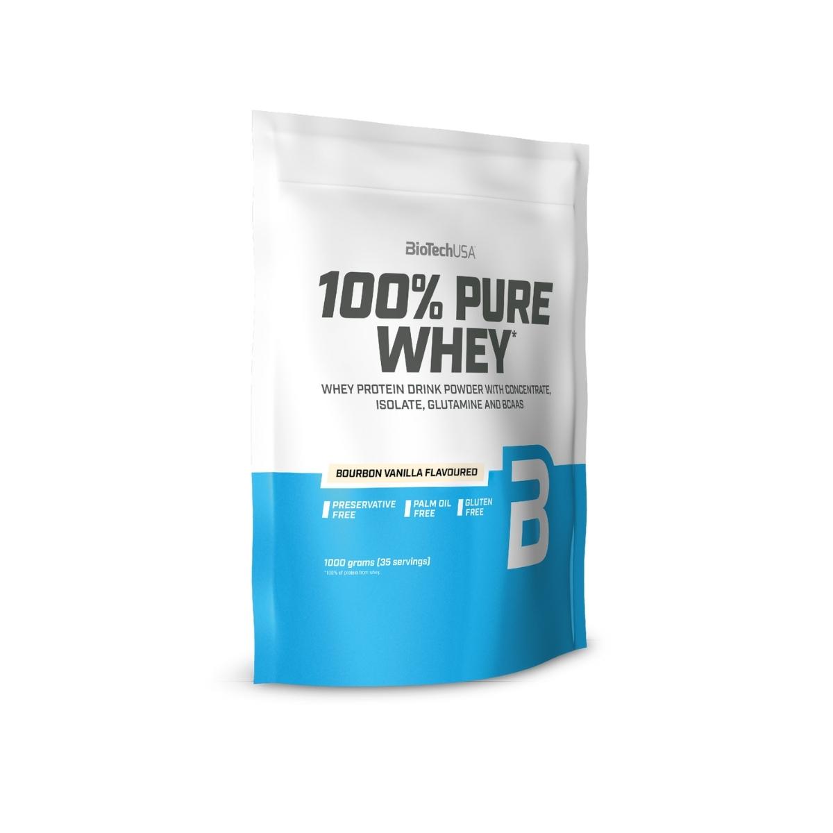 BioTechUSA 100% Pure Whey 1000g Bourbon Vanilla