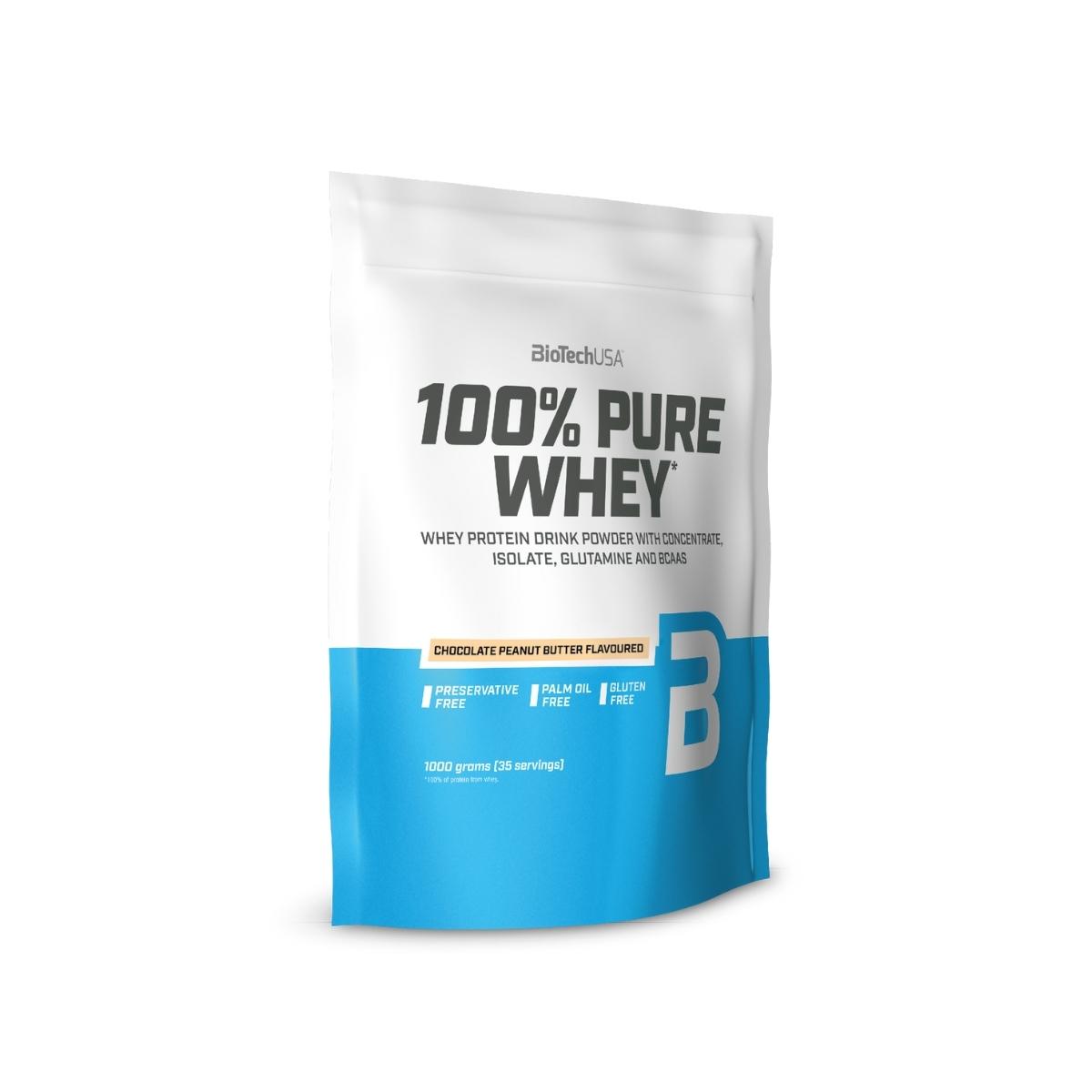 BioTechUSA 100% Pure Whey 1000g Chocolate Peanutbutter