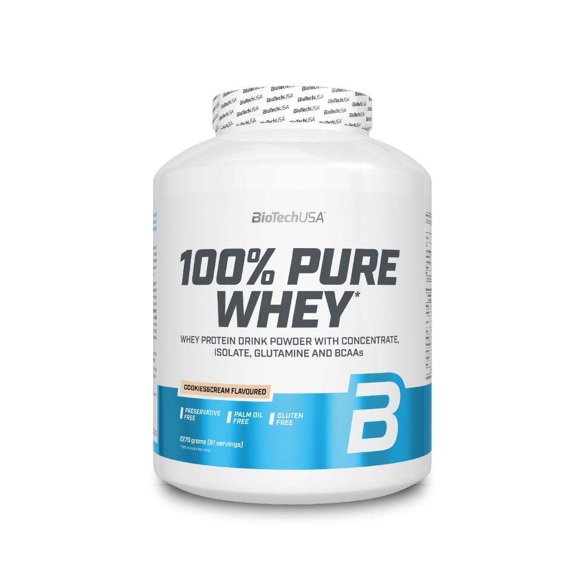 BioTechUSA 100% Pure Whey 2270g Cookies&Cream
