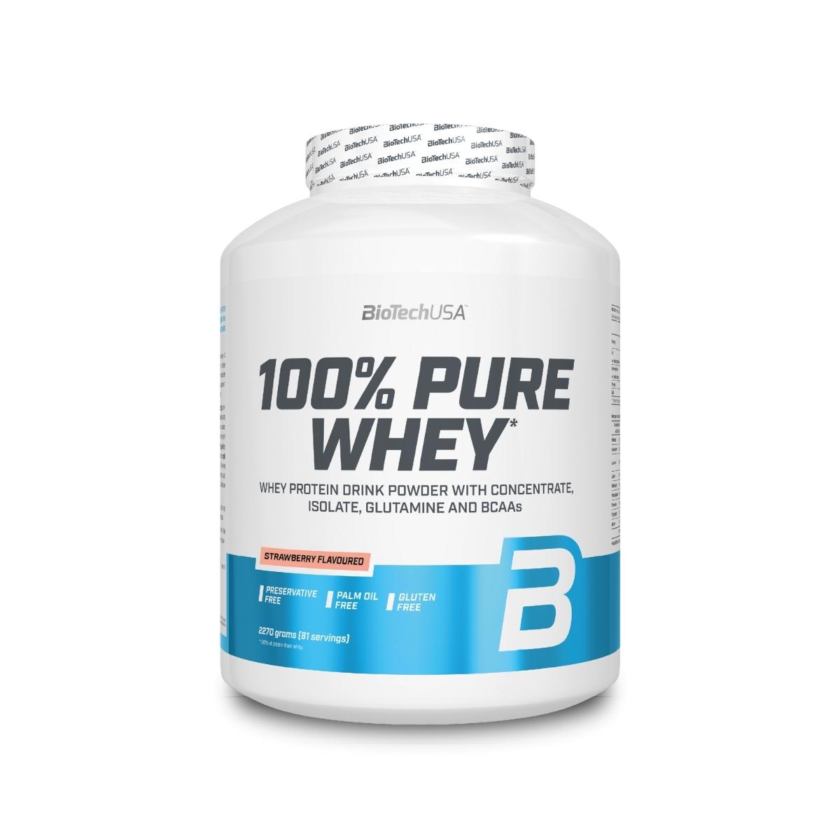 BioTechUSA 100% Pure Whey 2270g Strawberry