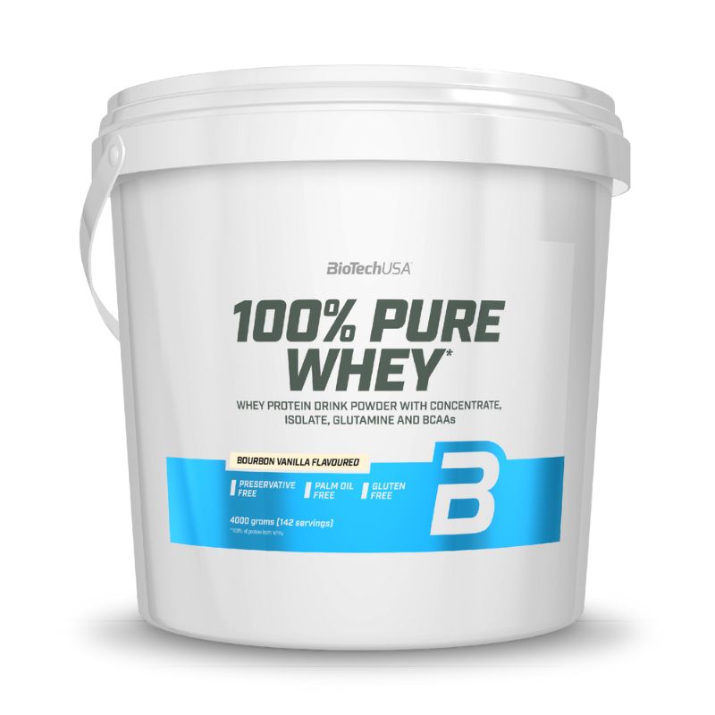 BioTechUSA 100% Pure Whey 4000g Bourbon Vanilla
