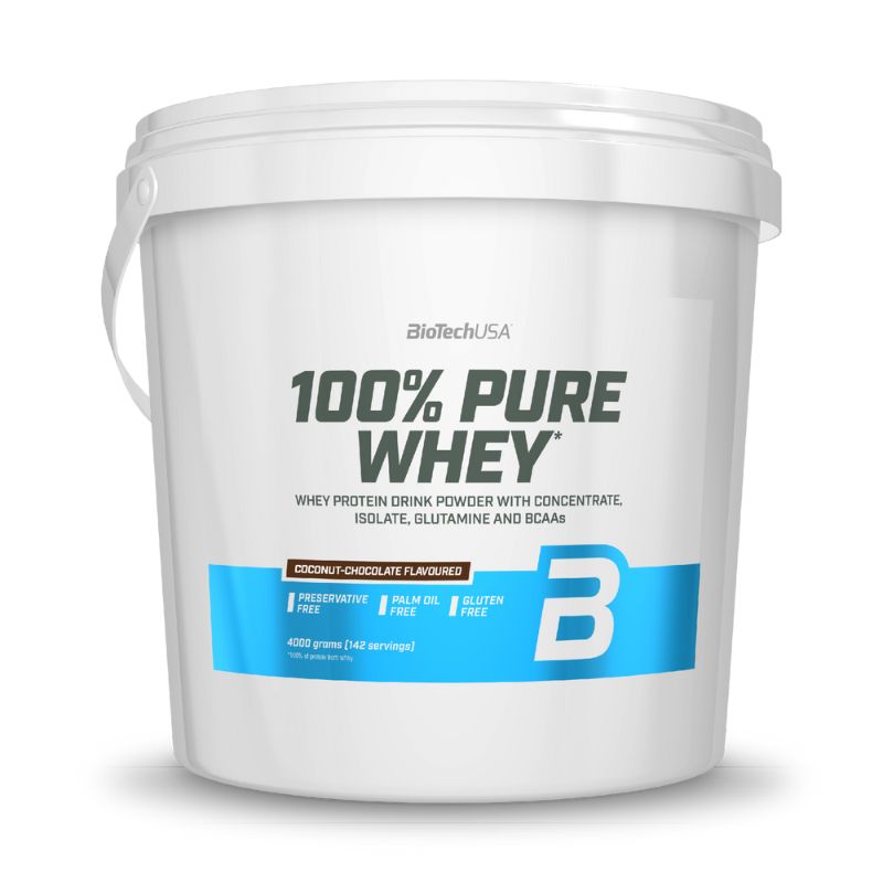 BioTechUSA 100% Pure Whey 4000g Chocolate Coconut