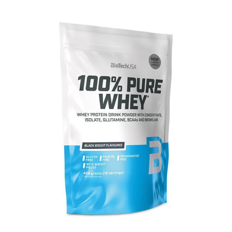BioTechUSA 100% Pure Whey 454g Black Biscuit