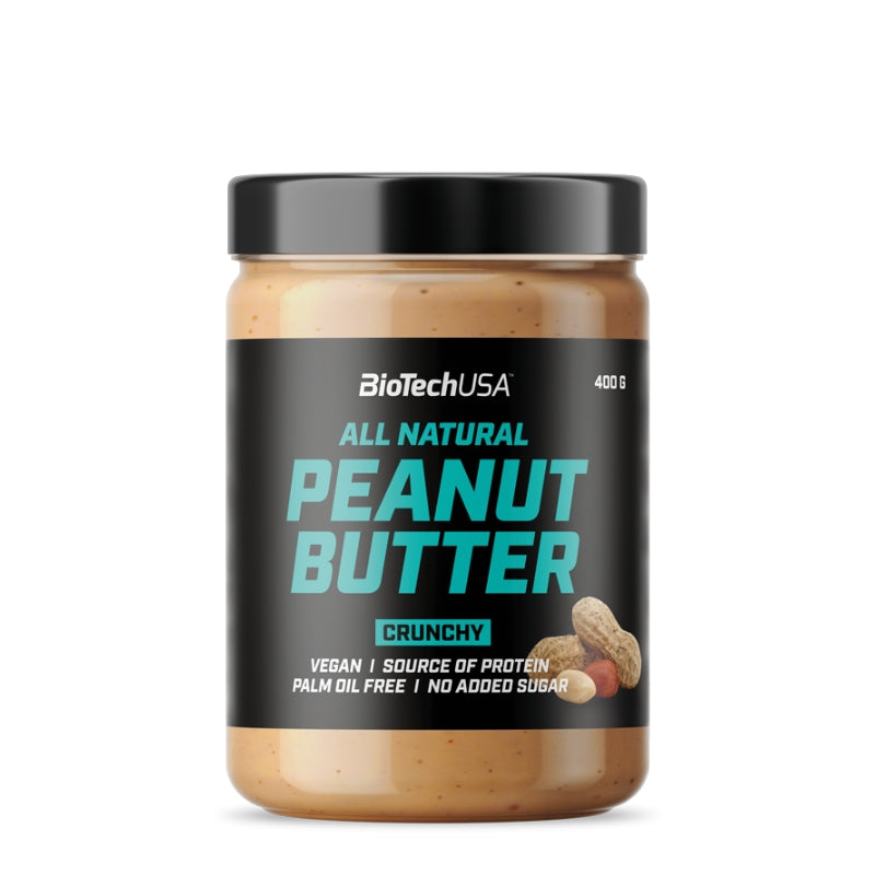 BioTechUSA All Natural Peanut Butter 400g Crunchy
