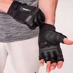 BiotechUSA Gewichtheberhandschuh Toronto, Leder, Schwarz