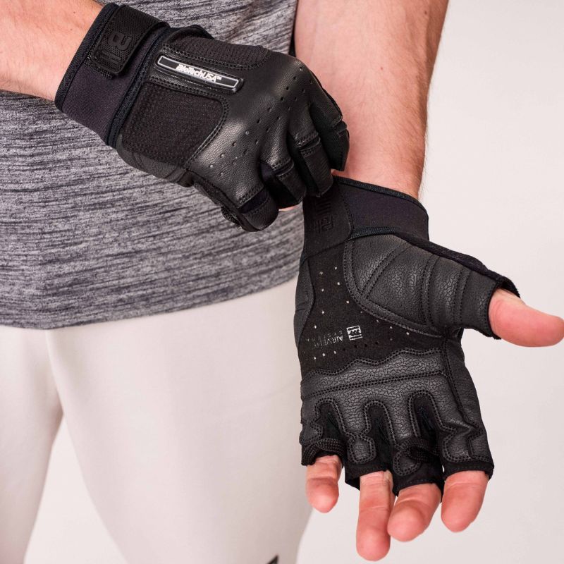 BiotechUSA Gewichtheberhandschuh Toronto, Leder, Schwarz