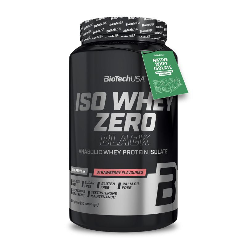 BioTechUSA Iso Whey Zero Black 908g Strawberry