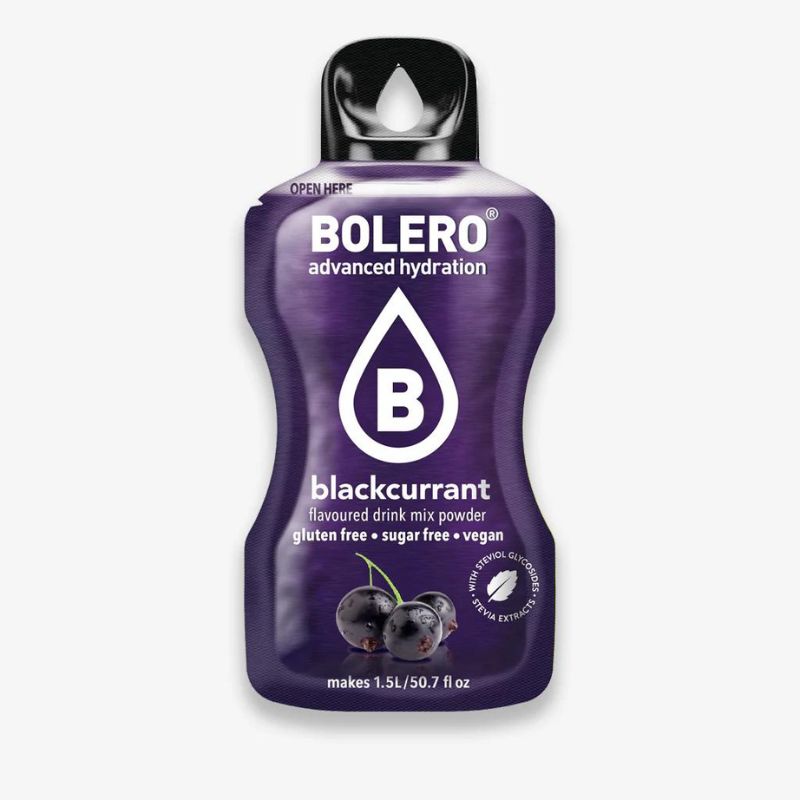Bolero Drink GetrÃ¤nkepulver 12er BOX | 12 x 9g Blackcurrant