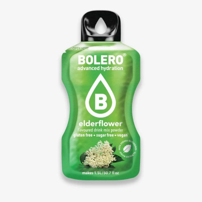 Bolero Drink GetrÃ¤nkepulver 12er BOX | 12 x 9g Elderflower