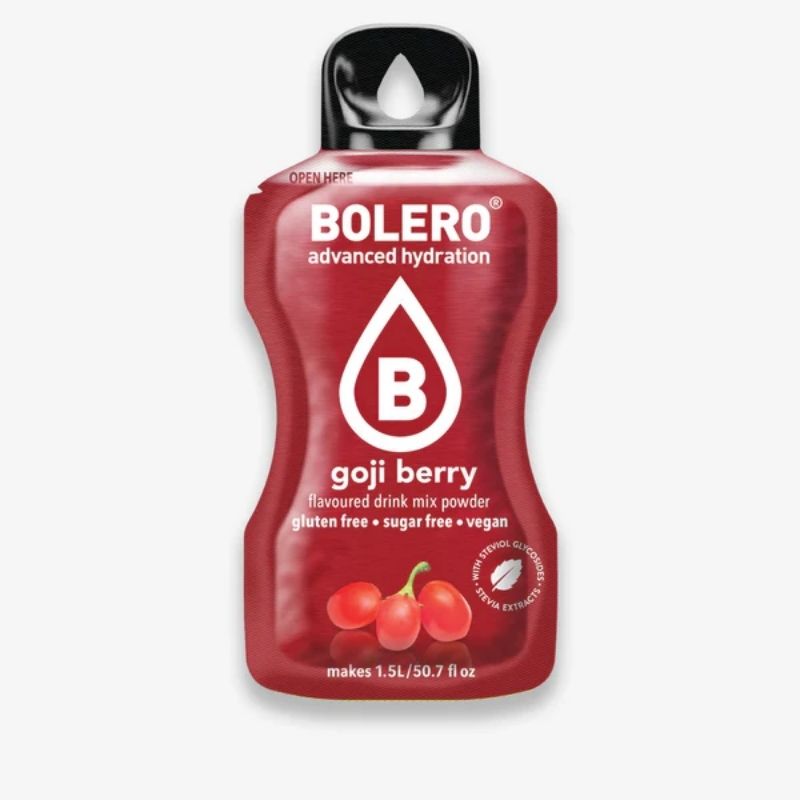 Bolero Drink GetrÃ¤nkepulver 12er BOX | 12 x 9g Goji Berry