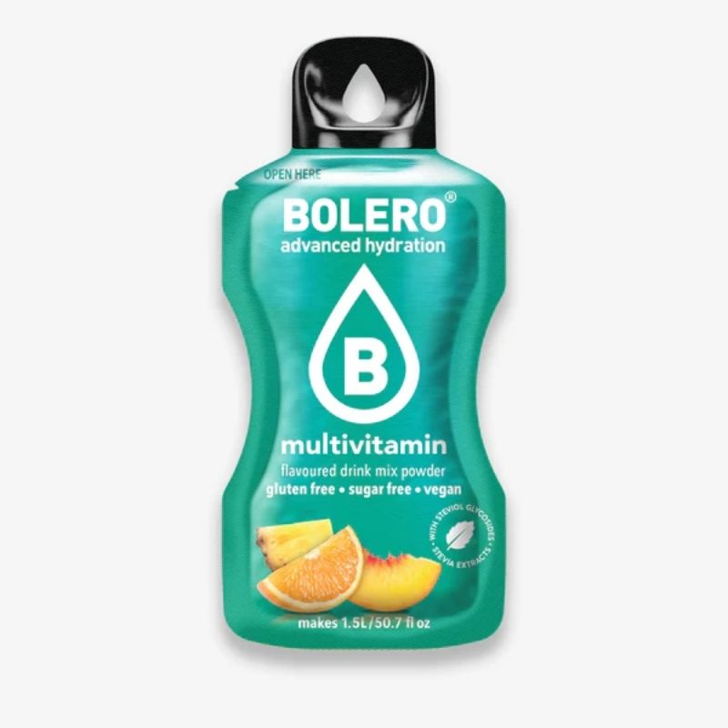 Bolero Drink GetrÃ¤nkepulver 12er BOX | 12 x 9g Multivitamin