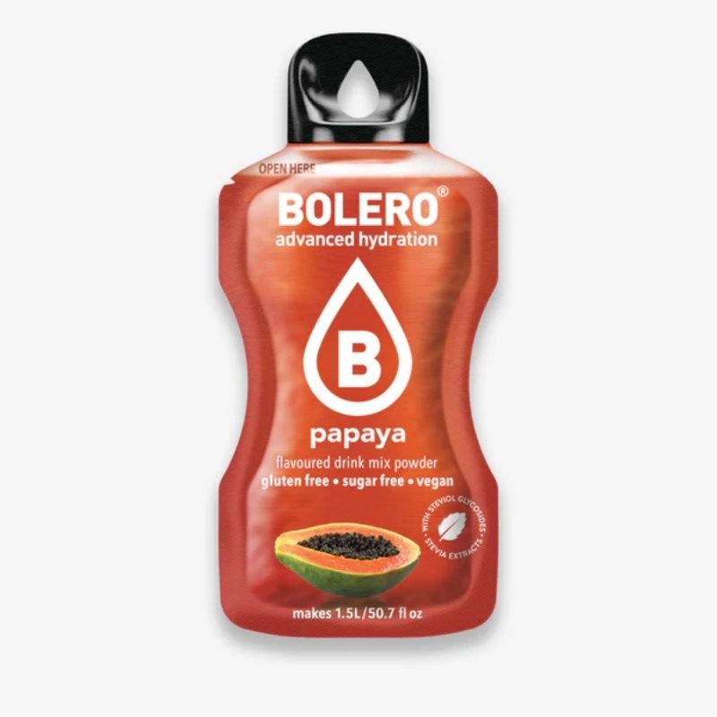 Bolero Drink GetrÃ¤nkepulver 12er BOX | 12 x 9g Papaya