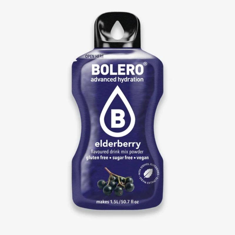 Bolero Drink GetrÃ¤nkepulver 24er BOX | 24 x 9g Elderberry