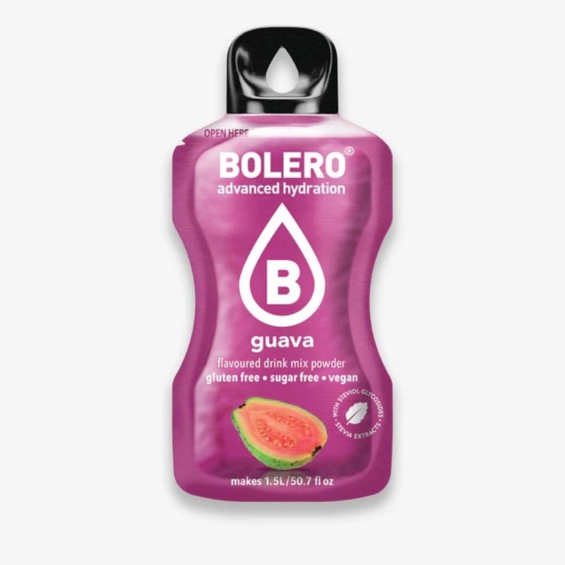 Bolero Drink GetrÃ¤nkepulver 24er BOX | 24 x 9g Guava