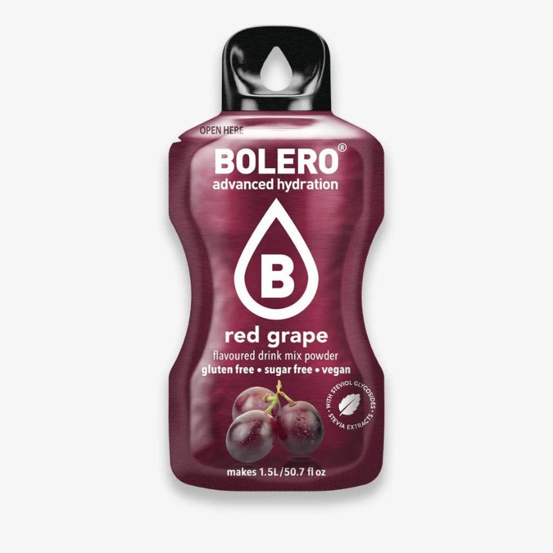 Bolero Drink GetrÃ¤nkepulver 24er BOX | 24 x 9g Red Grape