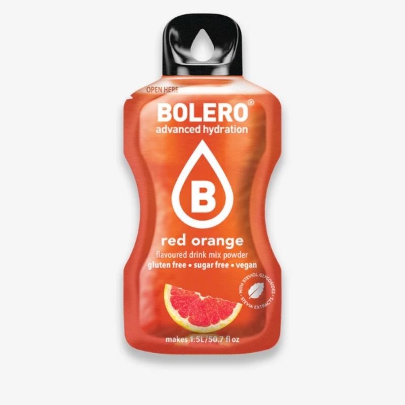 Bolero Drink GetrÃ¤nkepulver 24er BOX | 24 x 9g Red Orange