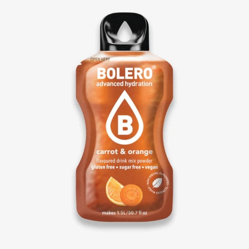 Bolero Drink GetrÃ¤nkepulver Einzelbeutel à 9g Carrot & Orange