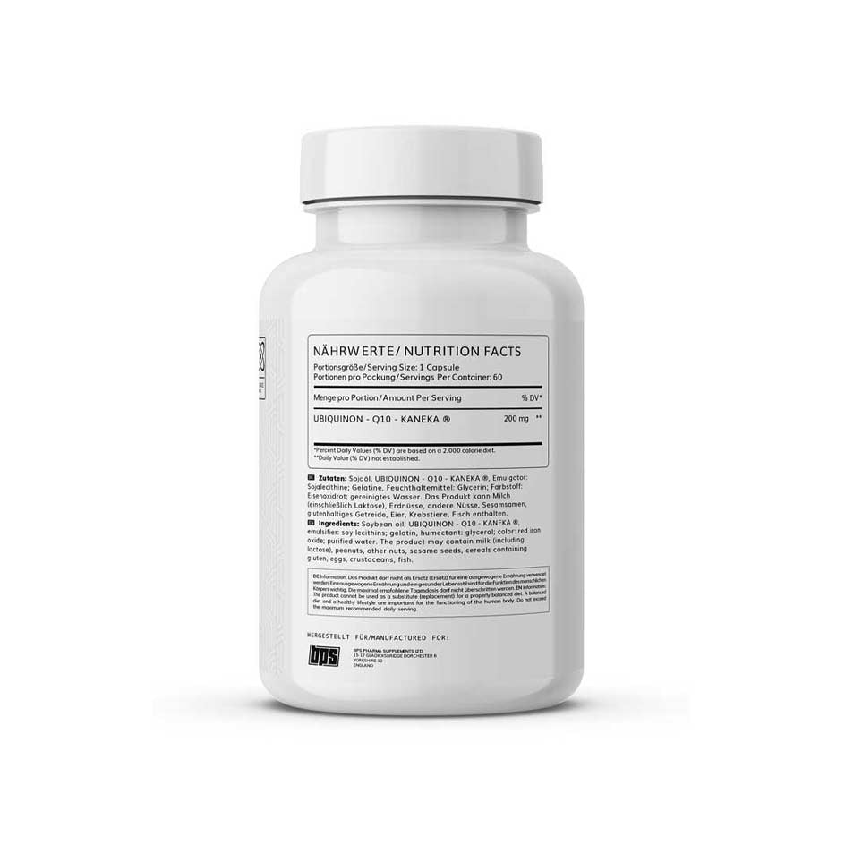 BPS Pharma Ubiquinon Q10 200mg 60 Caps