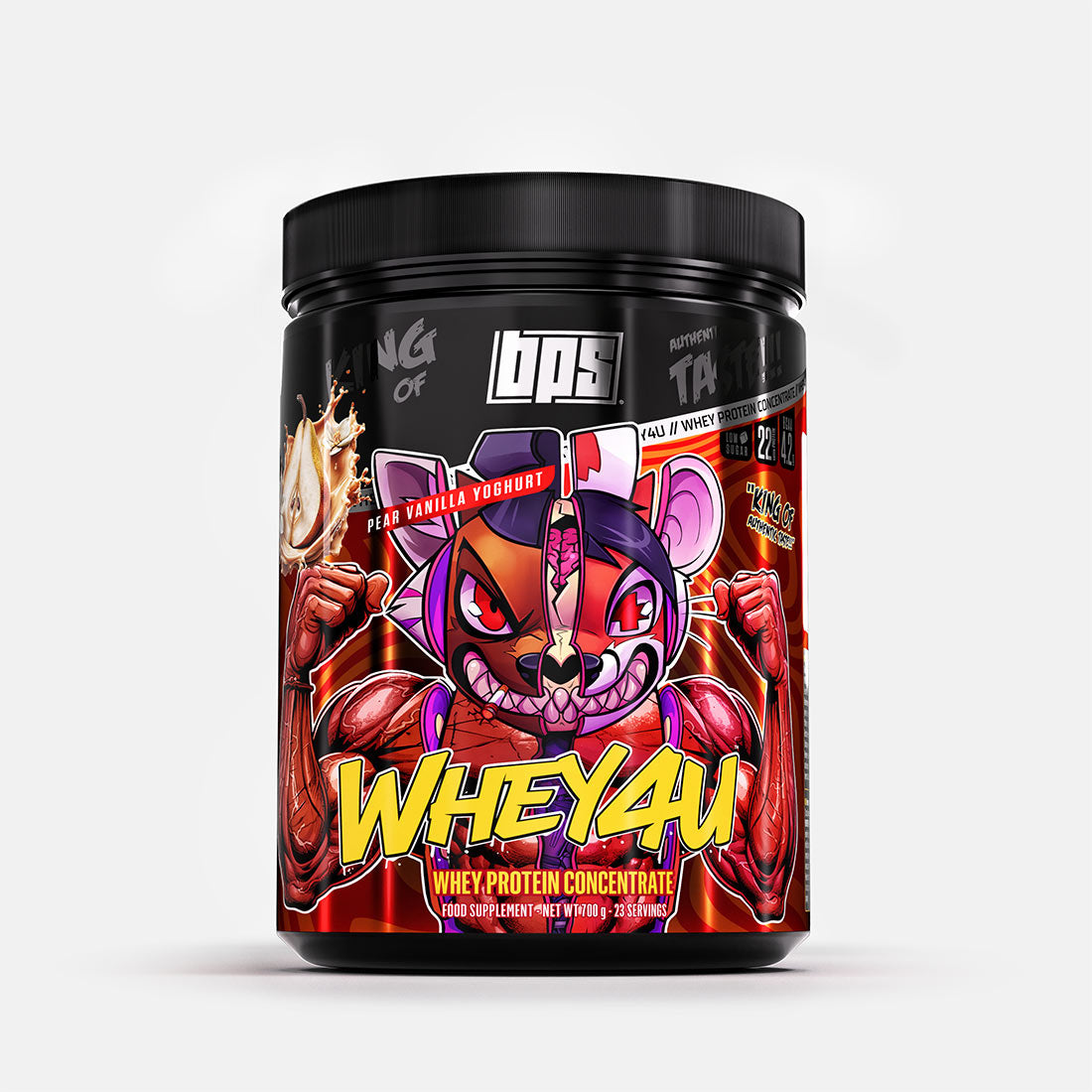 BPS Pharma Whey4U 700 g Pear Vanilla Yoghurt, Dose Vorderseite