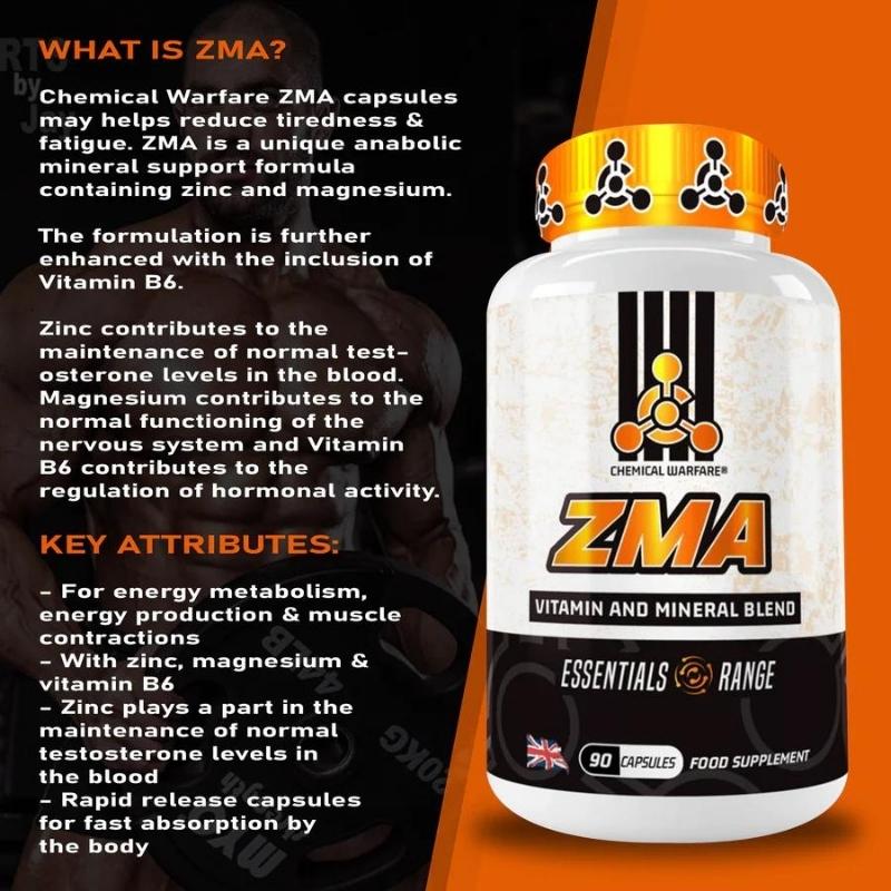 Chemical Warfare ZMA, 90 Caps