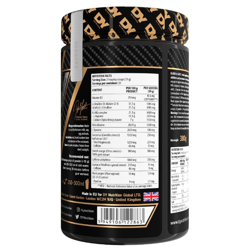 DY Nutrition Blood and Guts Pre-Workout