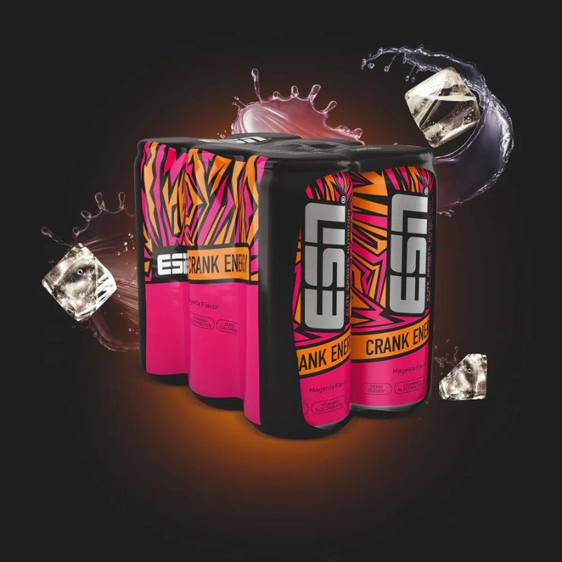 ESN Crank Energy 12 x 500ml Tray Magenta Flavor