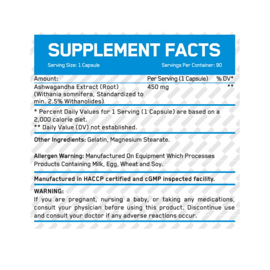 Everbuild Nutrition Ashwagandha 450mg / 90 caps