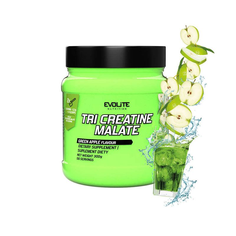 Evolite Tri-Creatine Malate | 300g Green Apple