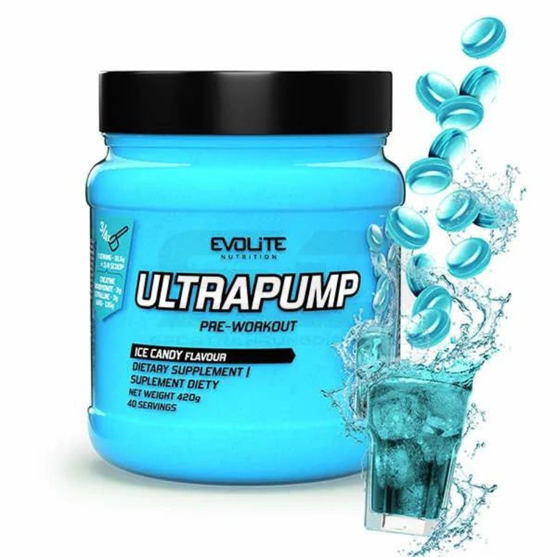 Evolite Ultrapump Pre-Workout-Booster, 420g Ice Candy
