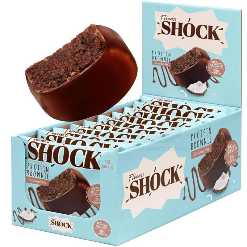 Fitness SHOCK® Protein Brownie 50 g Coconut Pie