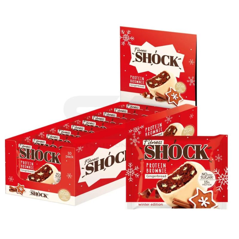 Fitness SHOCK® Protein Brownie 50 g Lebkuchen