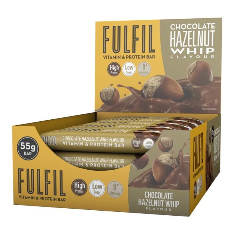 Fulfil Vitamin und Proteinriegel 12x55g BOX Chocolate Hazelnut Whip