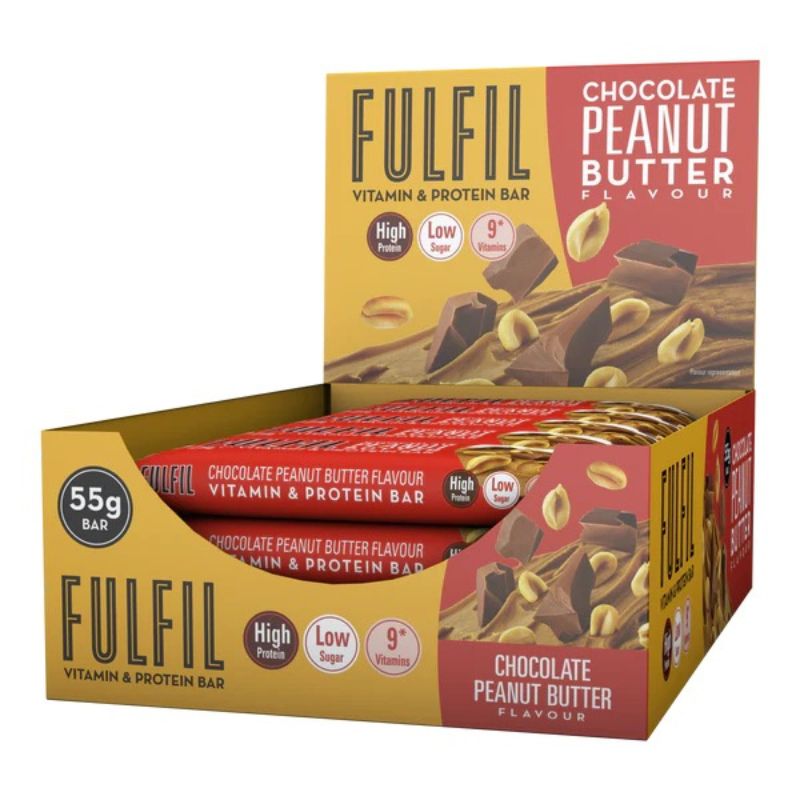 Fulfil Vitamin und Proteinriegel 12x55g BOX Chocolate Peanut Butter