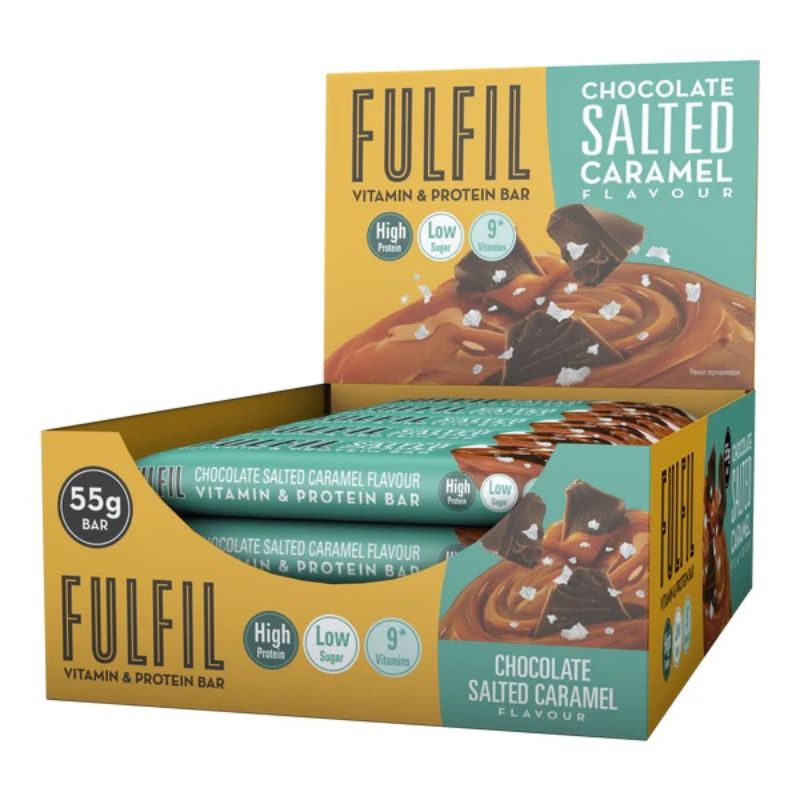 Fulfil Vitamin und Proteinriegel 12x55g BOX Chocolate Salted Caramel