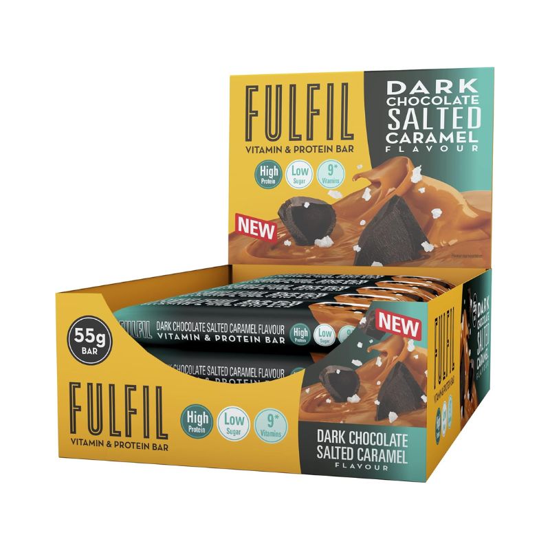Fulfil Vitamin und Proteinriegel 12x55g BOX Dark Salted Caramel