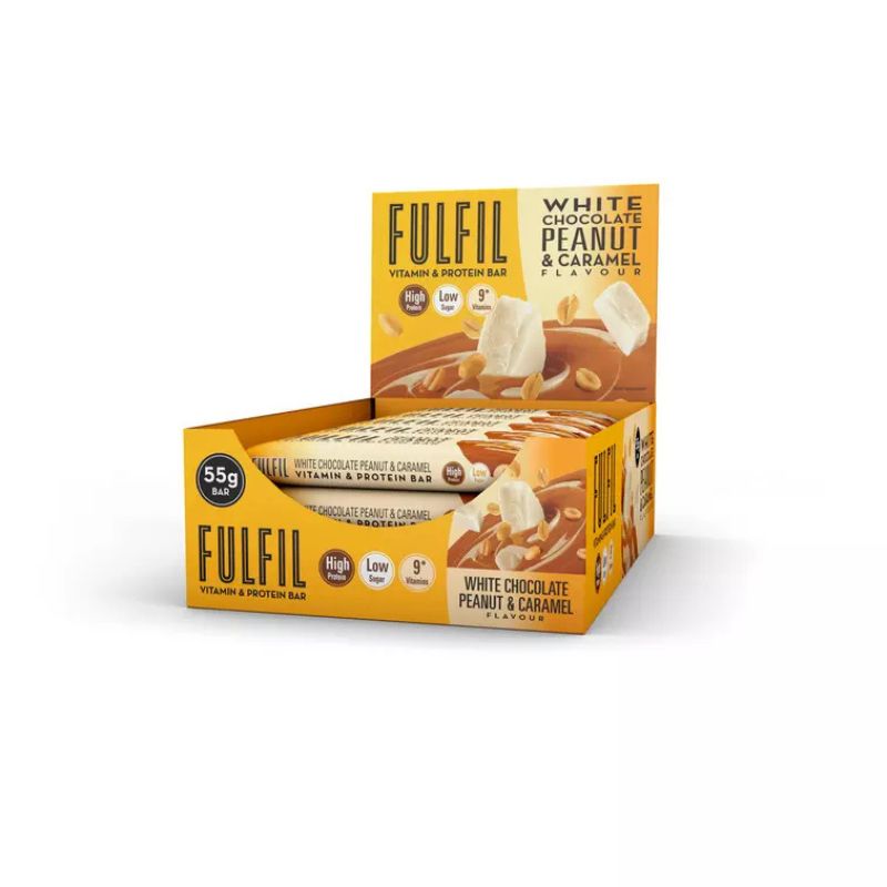 Fulfil Vitamin und Proteinriegel 12x55g BOX White Peanut & Caramel