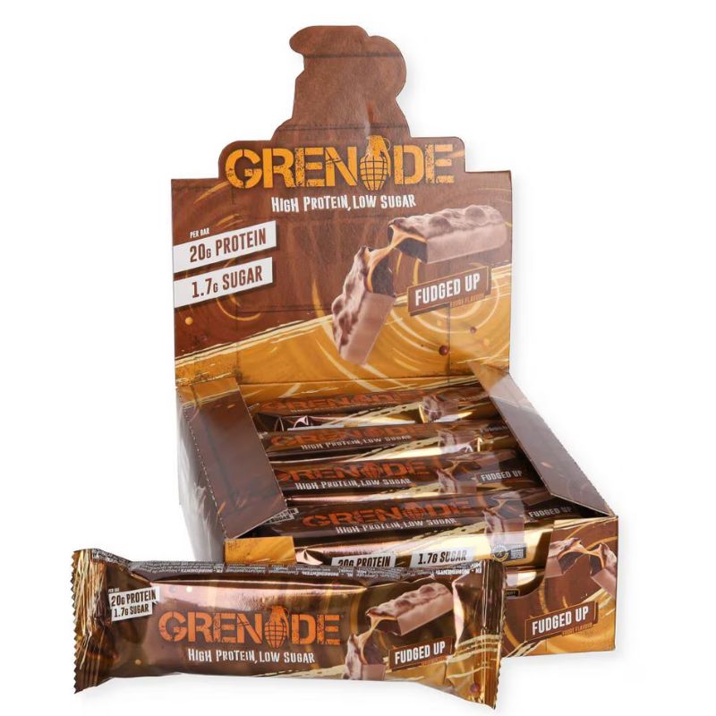 Grenade Protein Bar - Proteinriegel 60g 12 x 60 g BOX Fudged Up!