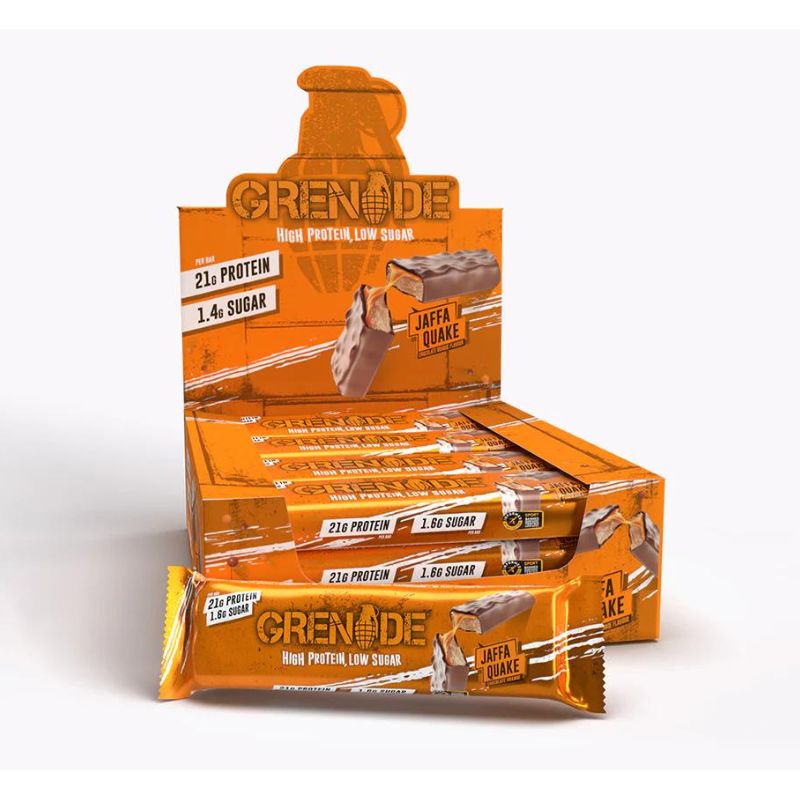 Grenade Protein Bar - Proteinriegel 60g 12 x 60 g BOX Jaffa Quake