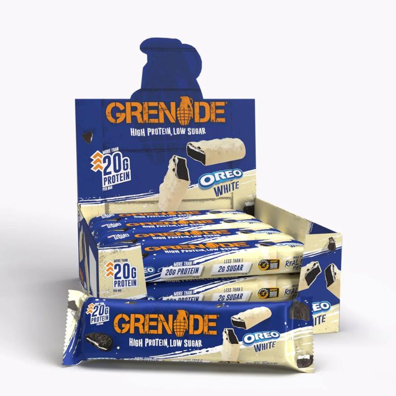 Grenade Protein Bar - Proteinriegel 60g 12 x 60 g BOX Oreo White