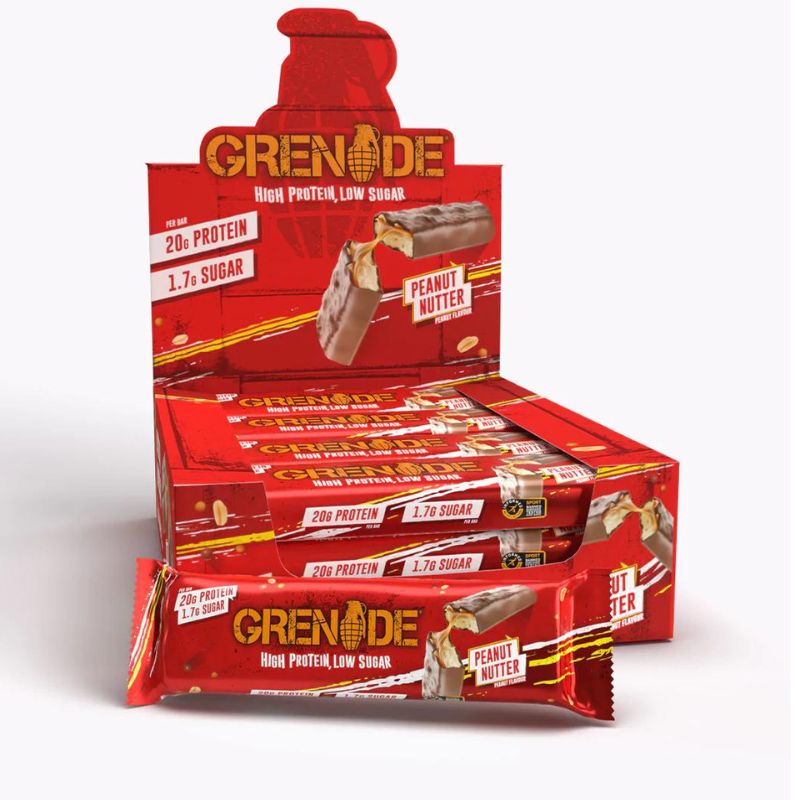 Grenade Protein Bar - Proteinriegel 60g 12 x 60 g BOX Peanut Nutter