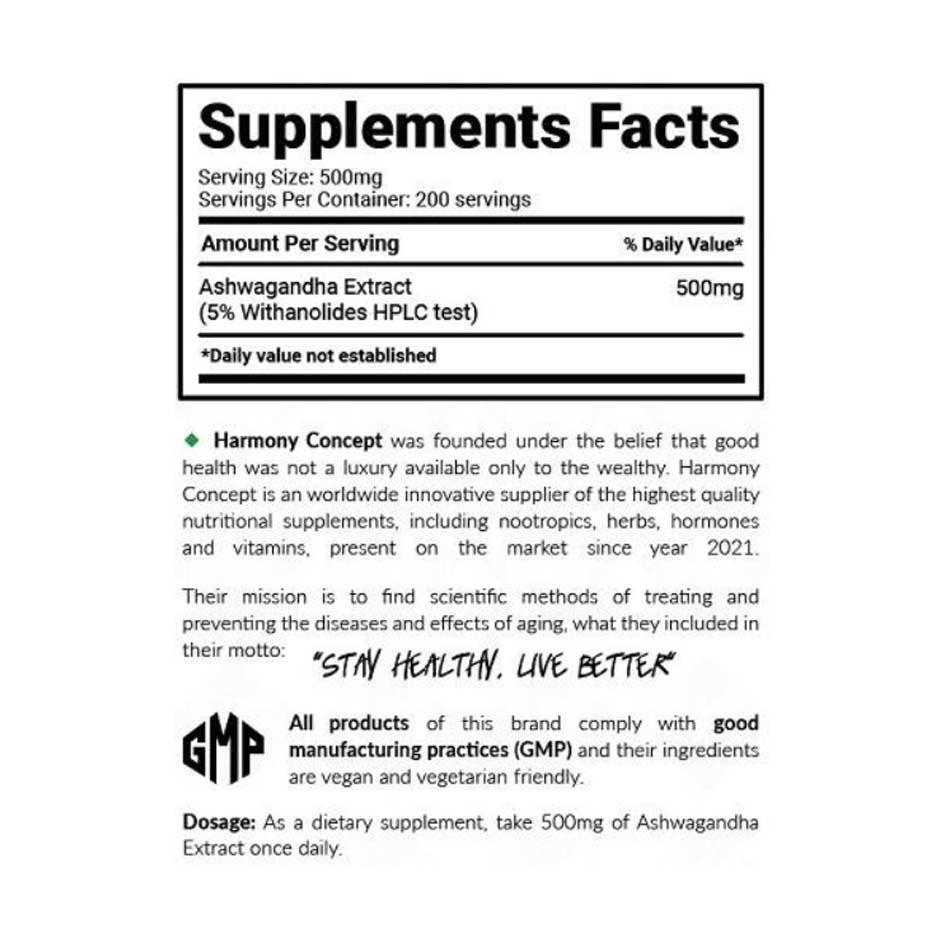 Harmony Concept Ashwagandha 5% 100g